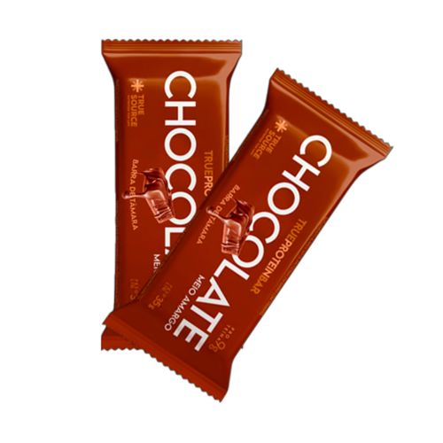 Kit 2X: True Bar Protein Chocolate Meio Amargo True Source 35g