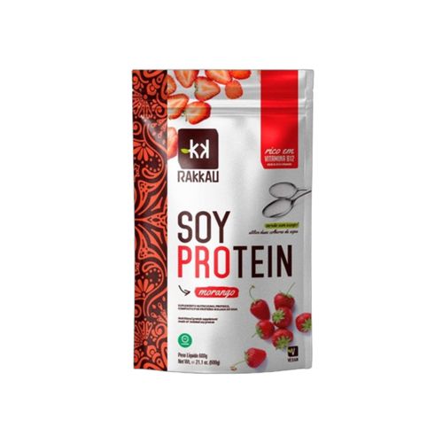 Kit 2X: Soy Protein Morango Vegana Rakkau 600g Morango Kit 2X: Soy Protein Morango Vegana Rakkau 600g Morango