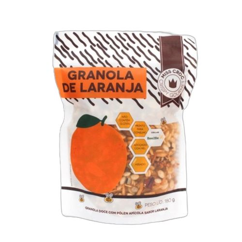 Granola Laranja Sem Glúten Miss Croc 180g Granola Laranja Sem Glúten Miss Croc 180g