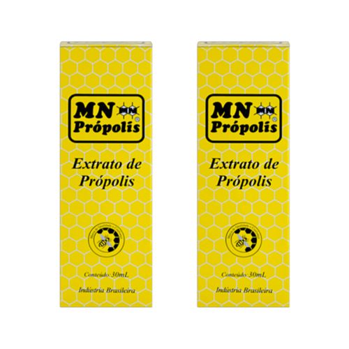 Kit 2X: Extrato de Própolis Amarelo MN Food 30ml Kit 2X: Extrato de Própolis Amarelo MN Food 30ml