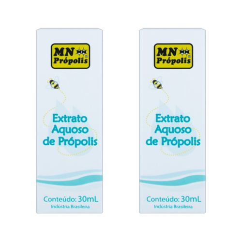 Kit 2X: Extrato de Própolis Aquoso MN Food 30ml Kit 2X: Extrato de Própolis Aquoso MN Food 30ml
