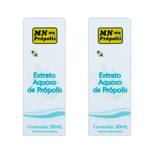 Kit 2X: Extrato de Própolis Aquoso MN Food 30ml