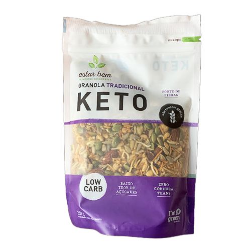 Granola Keto Tradicional Sem Glúten Estar Bem 250g