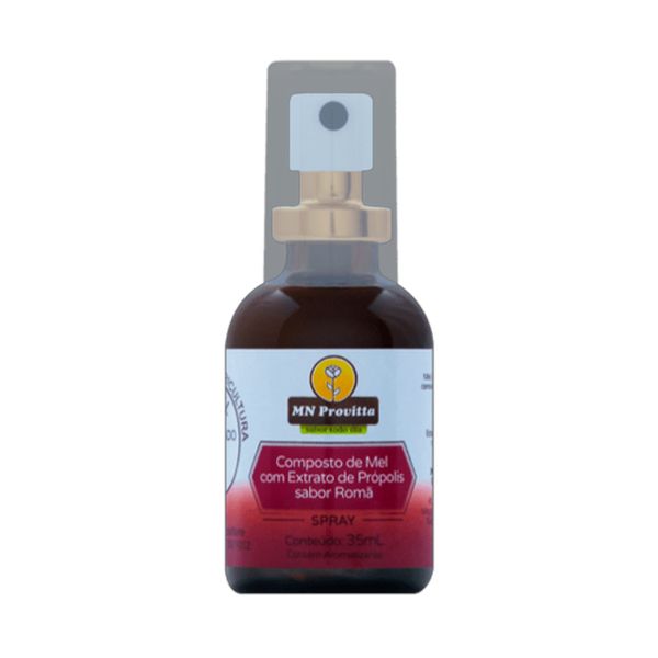 Composto de Mel e Extrato de Própolis Sabor Romã Spray MN Provitta 35ml