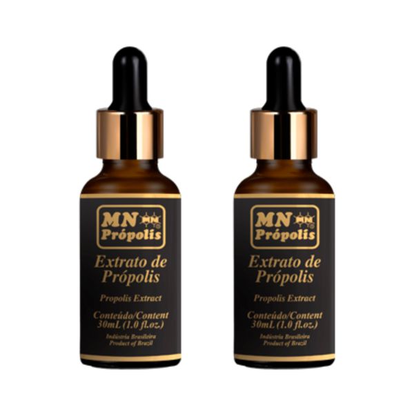 Kit 2X: Extrato de Própolis Ouro MN Food 30ml