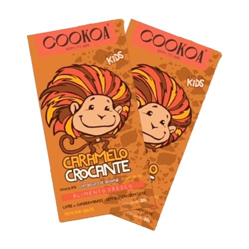 Kit 2X: Chocolate Caramelo Crocante Vegano Cookoa 80g Kit 2X: Chocolate Caramelo Crocante Vegano Cookoa 80g