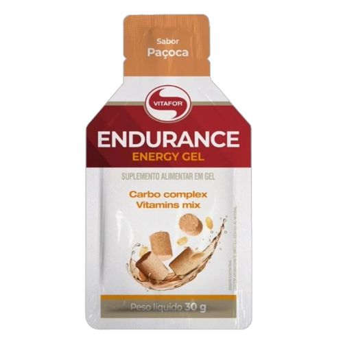 Endurance Energy Carboidrato em Gel Paçoca Vitafor 30g Paçoca