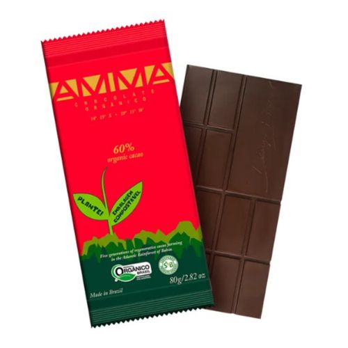 Chocolate 60% Cacau Orgânico Amma Chocolate 80g Chocolate 60% Cacau Orgânico Amma Chocolate 80g