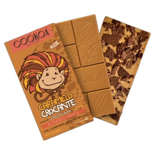 Chocolate Caramelo Crocante Vegano Cookoa 80g Chocolate Caramelo Crocante Vegano Cookoa 80g