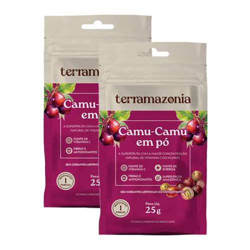 Kit 2X: Camu Camu em Pó Sem Glúten Sachê Terramazonia 25g Kit 2X: Camu Camu em Pó Sem Glúten Sachê Terramazonia 25g