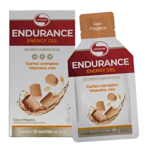 Endurance Energy Carboidrato em Gel Paçoca 30g Vitafor 12 Sachês Endurance Energy Carboidrato em Gel Paçoca 30g Vitafor 12 Sachês