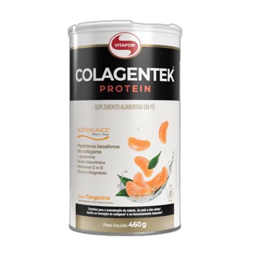 Colagentek Protein Colágeno Hidrolisado Tangerina Vitafor 460g Colagentek Protein Colágeno Hidrolisado Tangerina Vitafor 460g