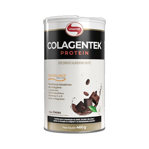 Colagentek Protein Colágeno Hidrolisado Cacau Vitafor 460g Colagentek Protein Colágeno Hidrolisado Cacau Vitafor 460g