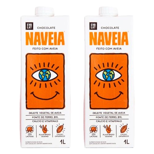 Kit 2X: Bebida Vegetal de Aveia Chocolate Naveia 1L Kit 2X: Bebida Vegetal de Aveia Chocolate Naveia 1L