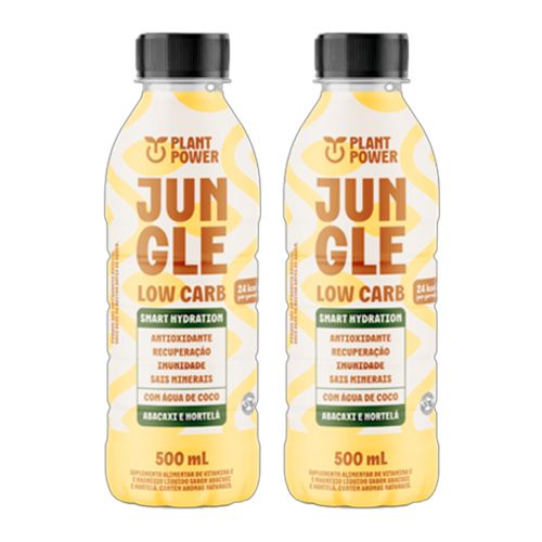 Kit 2X: Bebida Isotônica Low Carb Abacaxi e Hortelã Jungle 500ml