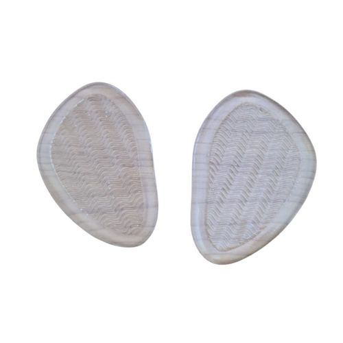 Par Palmilha Ortopédica Protetor Para Pés Almofadas Silicone Sapato Único Branco