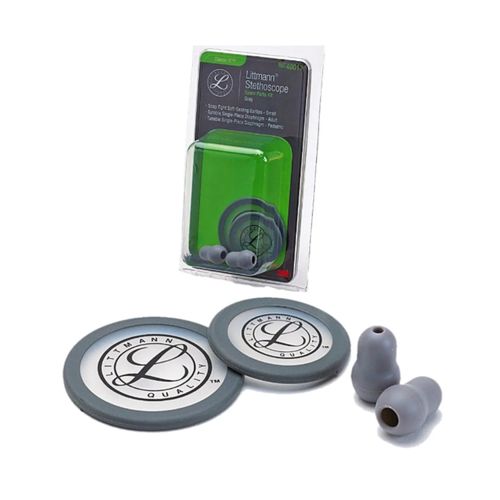 Kit de reparo para estetoscópios Littmann Classic III e Cardiology IV Cinza 40017 - 3M Kit de reparo para estetoscópios Littmann Classic III e Cardiology IV Cinza 40017 - 3M
