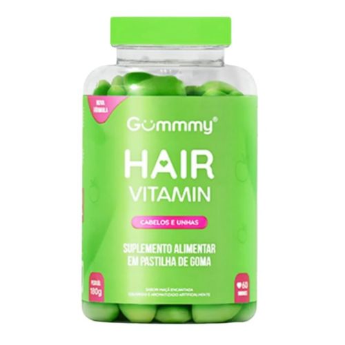 Gummy Hair Suplemento Alimentar Maça Verde 60 gomas