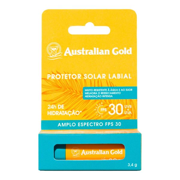Protetor Solar Labial Australian Gold FPS 30 3,4g