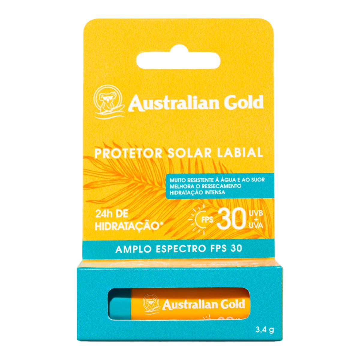 Protetor Solar Labial Australian Gold FPS 30 3,4g