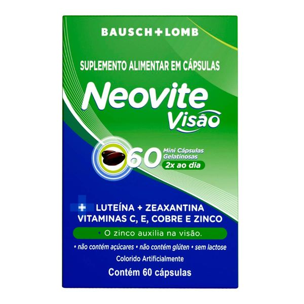 Suplemento Alimentar Neovite Visão 60 Cápsulas
