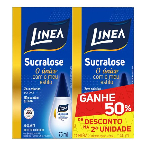 Kit Adoçante Líquido Linea 75ml + 75ml