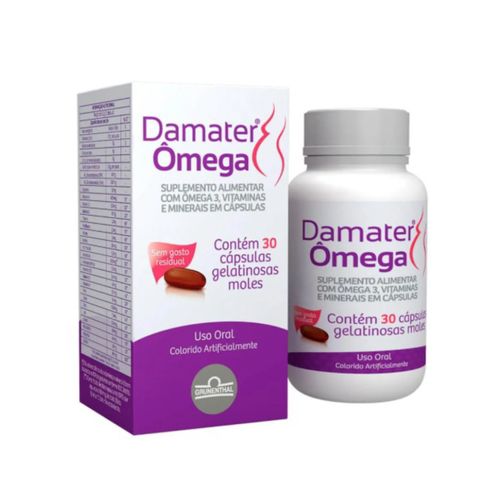 Damater Ômega Suplemento Alimentar 30caps