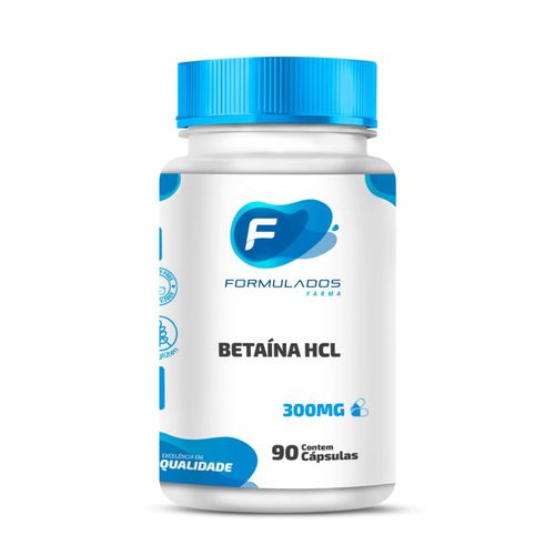 Betaína HCl 300mg 90 cápsulas