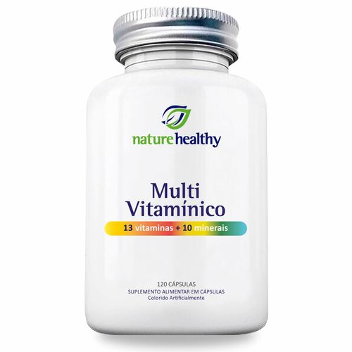 MULTIVITAMÍNICO 13 VITAMINAS + 10 MINERAIS c/ 120 NATURE HEALTHY