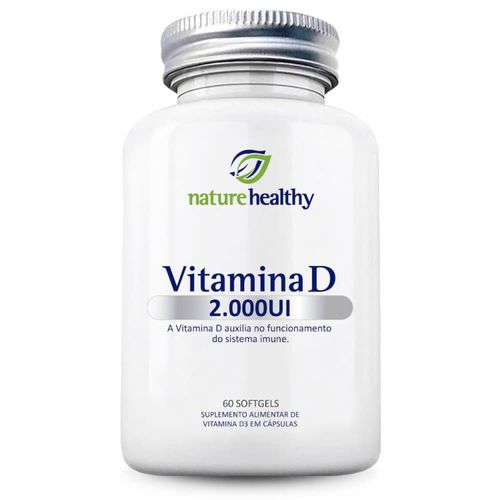 VITAMINA D 2.000UI c/ 60 NATURE HEALTHY VITAMINA D 2.000UI c/ 60 NATURE HEALTHY