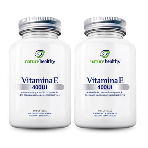 COMBO c/ 2 - VITAMINA E 400UI c/ 60 NATURE HEALTHY