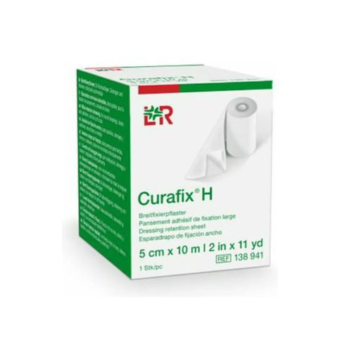 Fita Adesiva de Retenção Cirúrgica CURAFIX H (rolo 5 cm X 10m) - Lohmann & Rauscher Fita Adesiva de Retenção Cirúrgica CURAFIX H (rolo 5 cm X 10m) - Lohmann & Rauscher