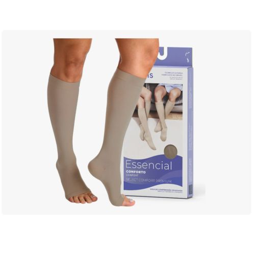 Meia de compressão Select Comfort Premium 15-20 mmHg AD Panturrilha Ponteira aberta - Sigvaris G2 Meia de compressão Select Comfort Premium 15-20 mmHg AD Panturrilha Ponteira aberta - Sigvaris G2