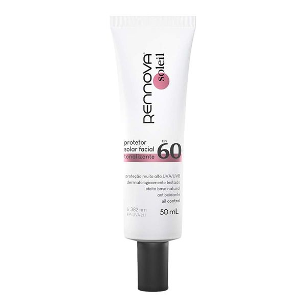 Protetor Solar Facial Rennova Care Fps60 Tonalizante 50ml