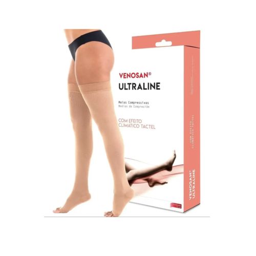 Meia de Compressão Ultraline 4000  20-30 mmHg 7/8 AGH Meia Coxa bege - Venosan G