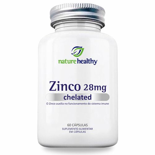 ZINCO QUELATO 28MG c/ 60 NATURE HEALTHY ZINCO QUELATO 28MG c/ 60 NATURE HEALTHY