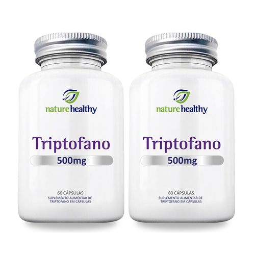 COMBO c/ 2 - TRIPTOFANO 500MG c/ 60 NATURE HEALTHY