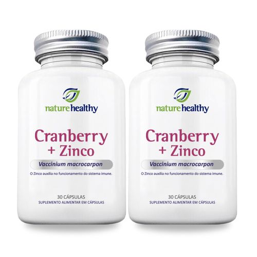 COMBO c/ 2 - CRANBERRY EXOCYAN + ZINCO 11MG c/ 30 NATURE HEALTHY COMBO c/ 2 - CRANBERRY EXOCYAN + ZINCO 11MG c/ 30 NATURE HEALTHY
