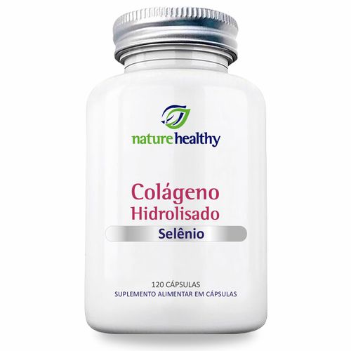 COLÁGENO HIDROLISADO 400MG + SELÊNIO 60MCG c/ 120 NATURE HEALTHY