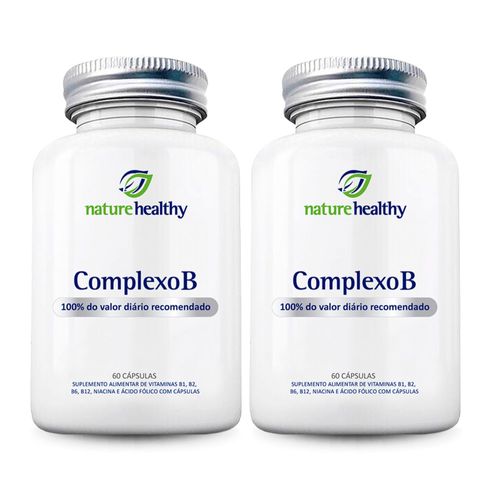 COMBO c/ 2 - COMPLEXO B 100% IDR c/ 60 NATURE HEALTHY