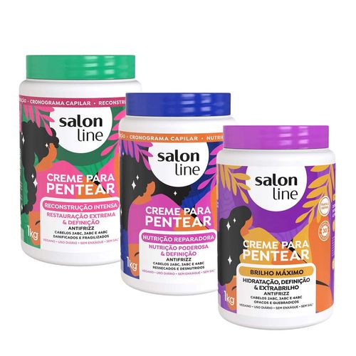 935390313-Kit-Salon-Line-Creme-Reconstrucao-Intensa---Nutricao-Reparadora---Brilho-Maximo-1kg-Cada 935390313-Kit-Salon-Line-Creme-Reconstrucao-Intensa---Nutricao-Reparadora---Brilho-Maximo-1kg-Cada
