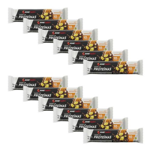Kit-Barra-De-Proteina-Ever-Nutri-Amendoim-40g-12-Unidades Kit-Barra-De-Proteina-Ever-Nutri-Amendoim-40g-12-Unidades