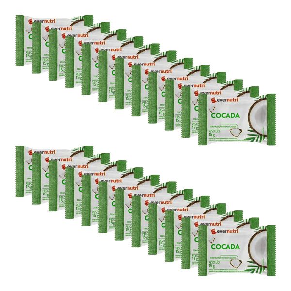 Kit Cocada Ever Nutri 15g 24 Unidades