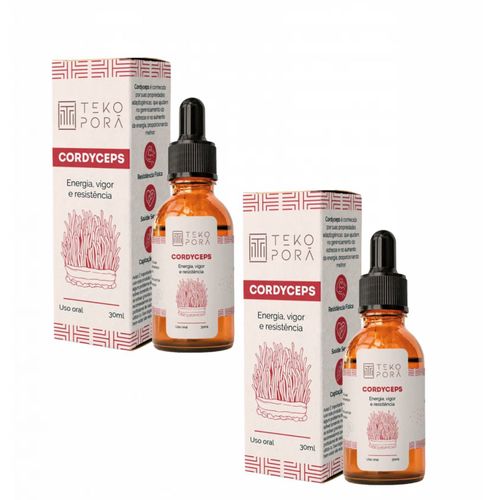 2x Extrato Cordyceps- Cordyceps Militaris- 30ml- Teko Porã sem sabor 2x Extrato Cordyceps- Cordyceps Militaris- 30ml- Teko Porã sem sabor