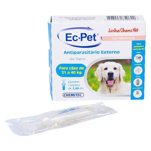 EC-PET Chemitec p/ Cães (21 a 40kg) 2,68ml - Azul EC-PET Chemitec p/ Cães (21 a 40kg) 2,68ml - Azul