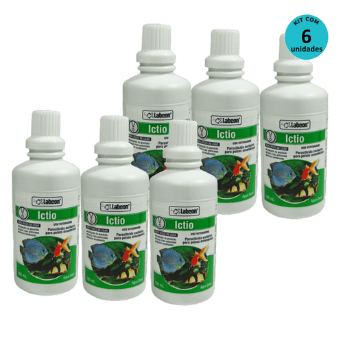 Kit Alcon Labcon Ictio 100ml - com 6 unidades