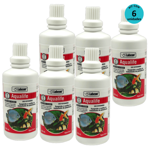 Kit Fungicida Aqualife Alcon Labcon 100ml - com 6 unidades Kit Fungicida Aqualife Alcon Labcon 100ml - com 6 unidades