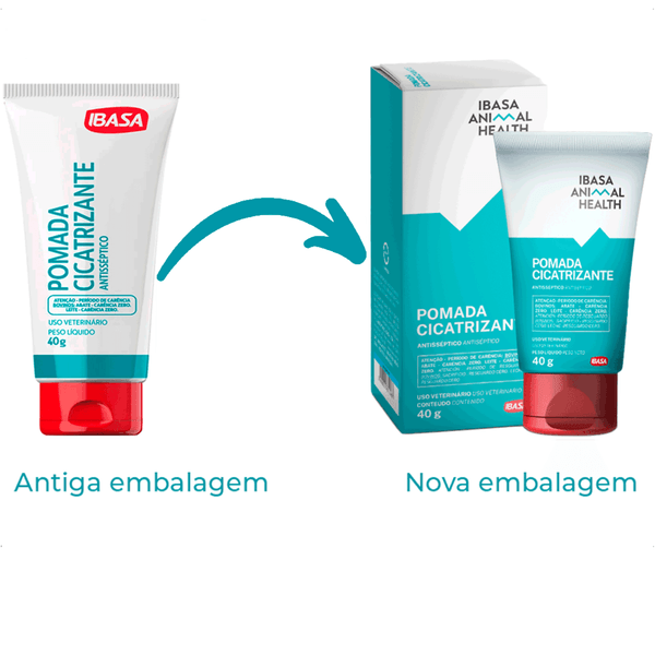 POMADA CICATRIZANTE IBASA 40G PARA CÃES E GATOS Pomada Cicatrizante Ibasa 40g