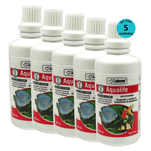 Kit Fungicida Aqualife Alcon Labcon 100ml - 5 unidades