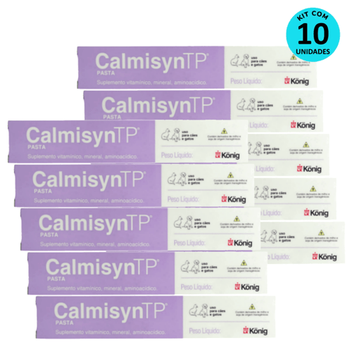 Kit Calmisyn TP König 30g p/ Cães e Gatos – 10 unidades